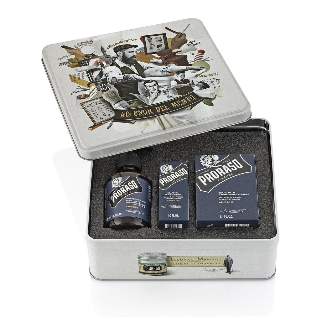 Beard Care Tin AZUR LIME